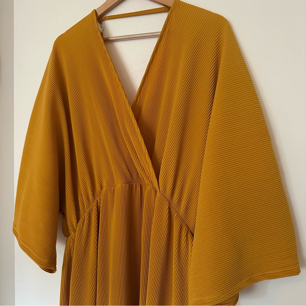 Anthropologie Mustard Maxi Dress